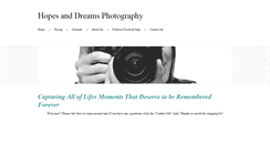 Desktop Screenshot of hopesanddreamsphotography.weebly.com