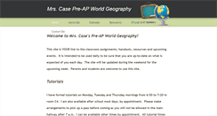 Desktop Screenshot of mrscasegeography.weebly.com