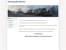 Tablet Screenshot of cleaningbyshirley.weebly.com