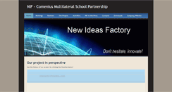 Desktop Screenshot of new-ideas-factory.weebly.com