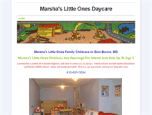 Tablet Screenshot of marshaslittleonesdaycare.weebly.com