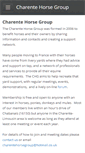 Mobile Screenshot of charentehorsegroup.weebly.com