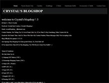 Tablet Screenshot of crystalblogshop.weebly.com