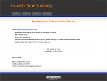 Tablet Screenshot of crunchtimetutoring.weebly.com