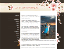 Tablet Screenshot of jenclaytonsweddingbio.weebly.com