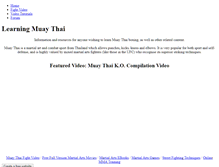 Tablet Screenshot of learningmuaythai.weebly.com