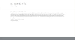 Desktop Screenshot of lifeinsidethebooks.weebly.com