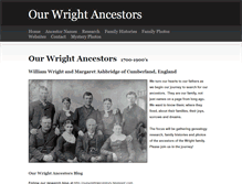 Tablet Screenshot of ourwrightancestors.weebly.com