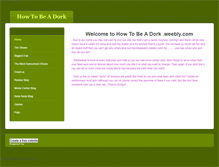Tablet Screenshot of howtobeadork.weebly.com