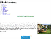 Tablet Screenshot of klllproductions.weebly.com