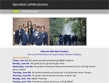 Tablet Screenshot of deawupperschool.weebly.com