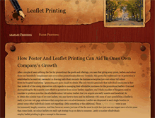 Tablet Screenshot of leafletprinitng.weebly.com