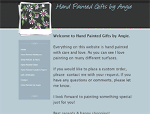 Tablet Screenshot of handpaintedgiftsbyangie.weebly.com