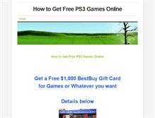 Tablet Screenshot of howtogetfreeps3gamesonline.weebly.com