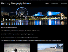 Tablet Screenshot of mattlongphotographybrisbane.weebly.com