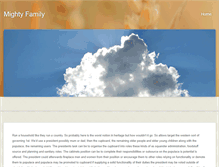 Tablet Screenshot of mightyfamily.weebly.com