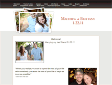 Tablet Screenshot of matthewandbrittany.weebly.com