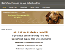 Tablet Screenshot of dachshundpuppiesforsalecolumbus.weebly.com