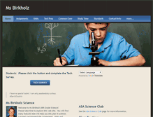 Tablet Screenshot of msbirkholzscience.weebly.com
