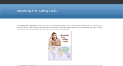 Desktop Screenshot of freecallcard.weebly.com