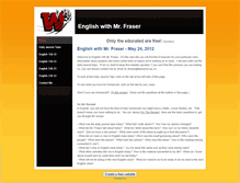 Tablet Screenshot of mrfraser.weebly.com