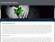 Tablet Screenshot of exercisingwhilepregnant.weebly.com