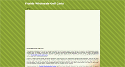 Desktop Screenshot of floridawholesalegolfcarts.weebly.com