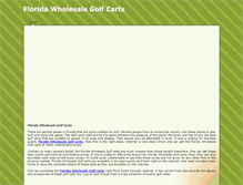 Tablet Screenshot of floridawholesalegolfcarts.weebly.com