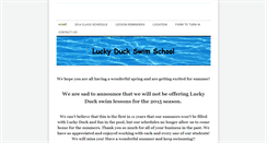 Desktop Screenshot of luckyduckswimschool.weebly.com