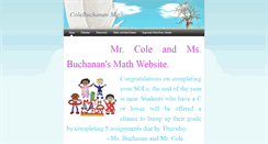 Desktop Screenshot of colebuchananmath.weebly.com