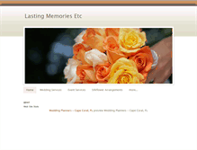 Tablet Screenshot of lastingmemoriesetc.weebly.com