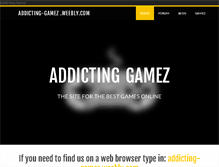 Tablet Screenshot of addicting-gamez.weebly.com
