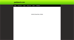 Desktop Screenshot of parkbench.weebly.com