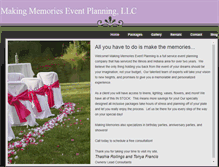 Tablet Screenshot of makingmemorieseventplanning.weebly.com