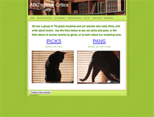 Tablet Screenshot of abcbookcritics.weebly.com