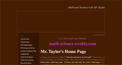 Desktop Screenshot of mathandsciencewithmrtaylor.weebly.com