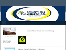 Tablet Screenshot of bennettsmillmiddleschool.weebly.com