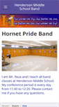 Mobile Screenshot of hornetband.weebly.com