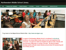 Tablet Screenshot of middleschoollibrary.weebly.com