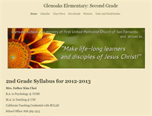 Tablet Screenshot of glenoakselementarysecondgrade.weebly.com