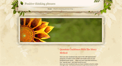 Desktop Screenshot of positivethinkingphrases.weebly.com