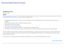 Tablet Screenshot of newtonsouthschoolcouncil.weebly.com