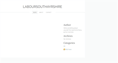 Desktop Screenshot of laboursouthayrshire.weebly.com
