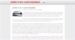 Desktop Screenshot of buy3dreambox.weebly.com