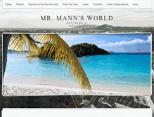 Tablet Screenshot of mrmannsworld.weebly.com