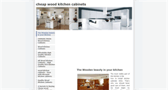 Desktop Screenshot of cheapwoodkitchencabinets.weebly.com