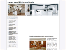 Tablet Screenshot of cheapwoodkitchencabinets.weebly.com