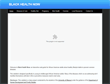 Tablet Screenshot of blackhealthnow.weebly.com