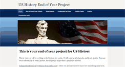 Desktop Screenshot of hchsushistory.weebly.com