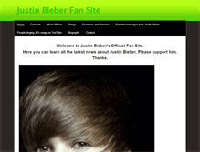 Tablet Screenshot of justinbiebrofficialfansite.weebly.com